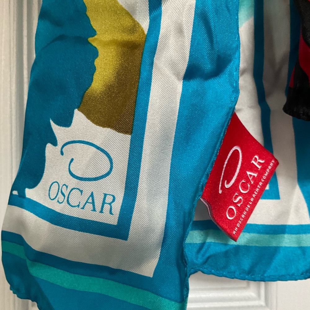 5 Vintage 100% Silk Designer Scarves